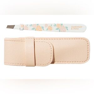 *NWT* Summer & Rose Tweezer Set with Pouch